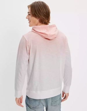 Sweat à Capuche American Eagle AE Super Soft Dip-Dye Rose Homme | SSR-61172295